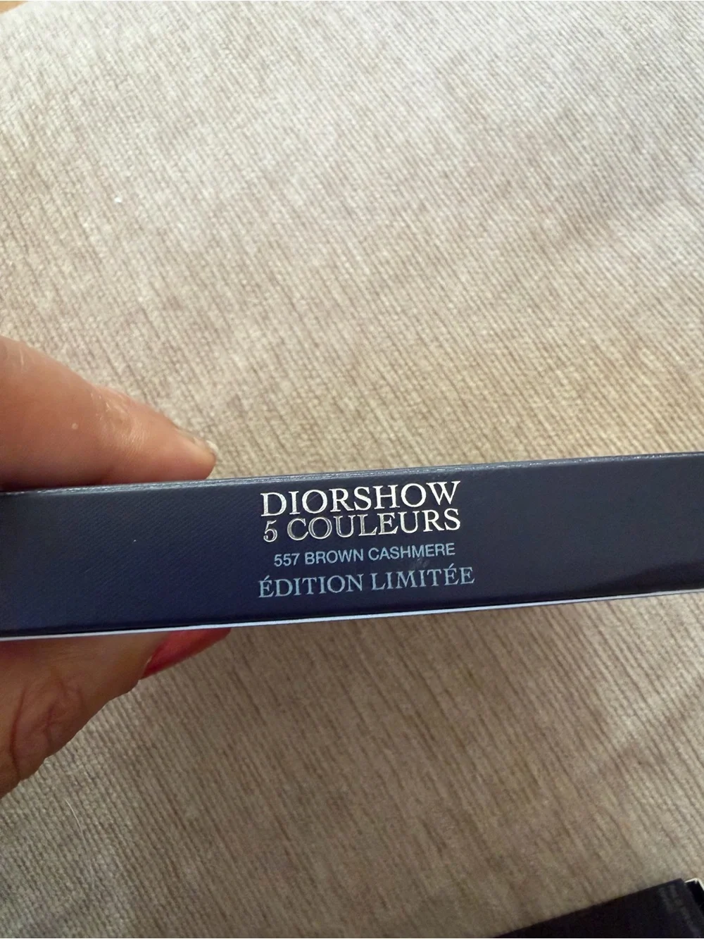 Dior Black Quilted Leather Compact with Silver Logo